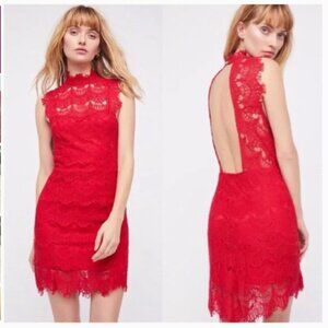 FREE PEOPLE Intimately Daydream Lace Slip Mini Dress (1282)